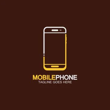 Mobile phone vector icon logo template concept illustration. Smartphone creat Illustration