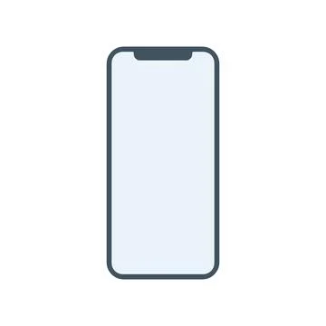Mobile phone vector icon on white background Stock Illustration