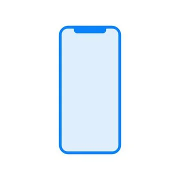 Mobile phone vector icon on white background Stock Illustration