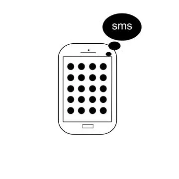 Mobile phone vector Stock Illustration