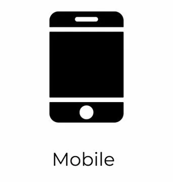 Mobile Phone Vector Stock Illustration