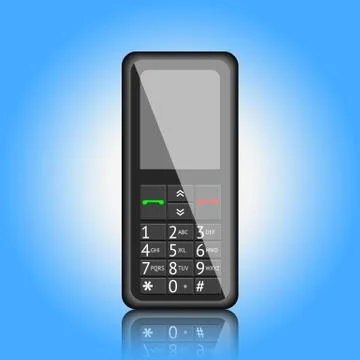 Mobile phone, vector illustration Stock Illustration