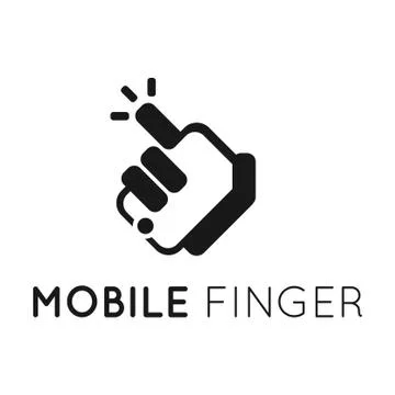 Mobile phone vector logo template Stock Illustration