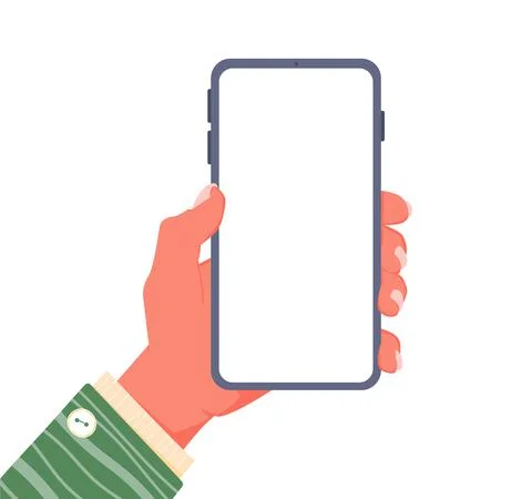 Mobile phone vector template Stock Illustration