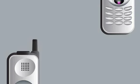 Mobile phone vector template Stock Illustration