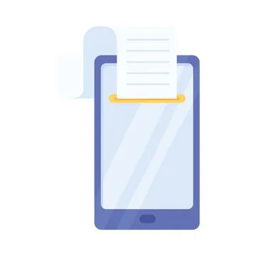 Mobile phone voucher Stock Illustration