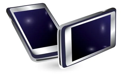 Mobile phone on white background vector design Stock Illustration