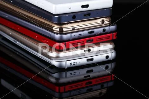 Mobile phone wireless communication technology and mobility business office.. Stock Photos
