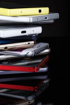 Mobile phone wireless communication technology and mobility business offic... Foto stock