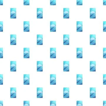 Mobile phones displaying clouds creating data pattern イラスト素材