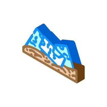Mobile phones e waste pollution isometric icon vector illustration Illustrazione stock