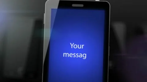 Mobile phones glowing in crowd Stock After Effects