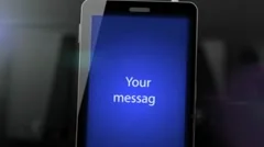 Mobile phones glowing in crowd Stock After Effects