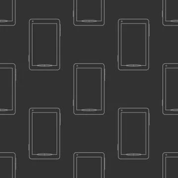 Mobile phones seamless pattern Stock Illustration