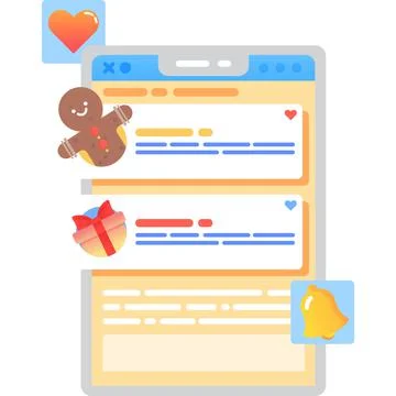 Mobile planner with purchase reminder vector icon Stock Illustration