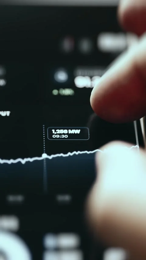 Mobile Power Metric Readout Mobile Industrial Control Stock Footage 339608069
