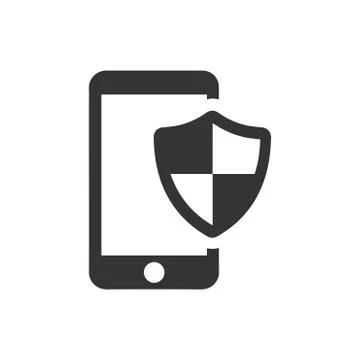 Mobile Protection Icon Stock Illustration