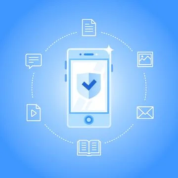 Mobile Protection Stock Illustration