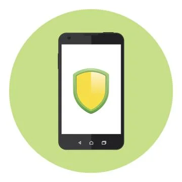 Mobile Protection Service Stock Illustration