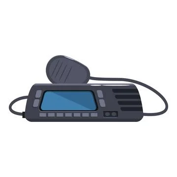 Mobile radio transceiver communicating using wireless technology Illustrazione stock