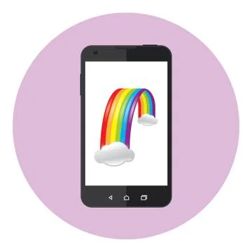 Mobile Rainbow Stock Illustration