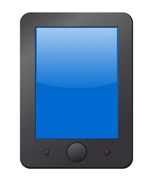 Mobile reader book Stock Illustration