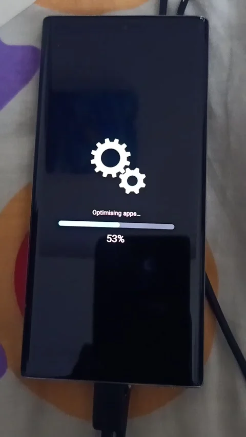 Mobile rebooting Stock Footage 148636419