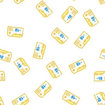 Mobile refrigerator vector seamless pattern flat イラスト素材