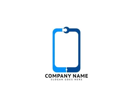 Mobile Repair Logo Design Template Stock Illustration