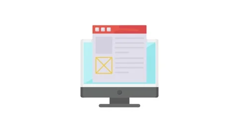 Mobile responsive website design showcasing adaptable layouts for various s.. Stock Footage 332544908