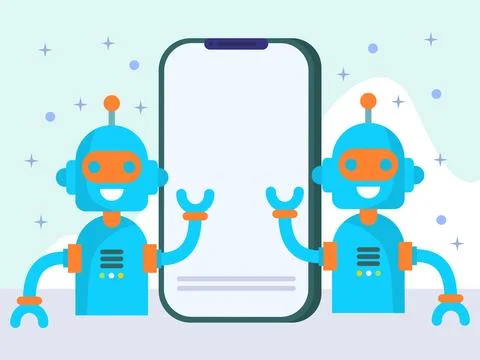 Mobile Robot Concept Illustration Stock Illustration