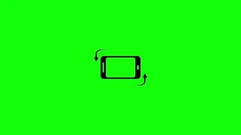 Mobile rotate animation on green screen Stock Footage 312101229