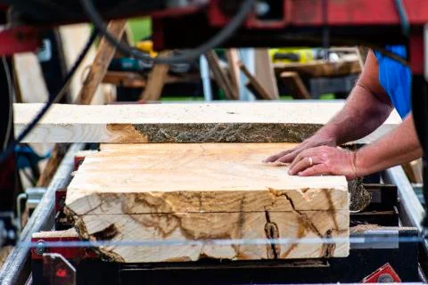 Mobile Saw Mill Foto stock