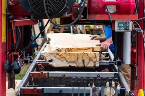 Mobile Saw Mill Foto stock