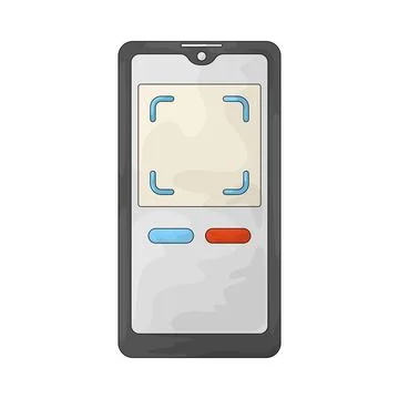 Mobile scanner illustration Stock Illustration
