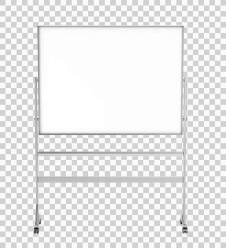 Mobile school whiteboard Stock Illustration