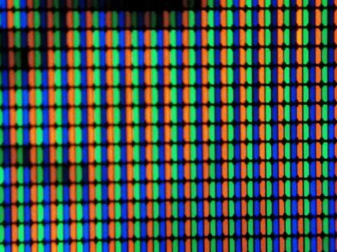 Mobile screen display pixels Stock Photos