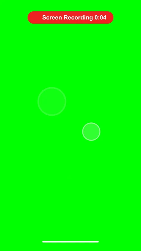 Mobile screen recording interface elements on green background Stock Footage 347578130