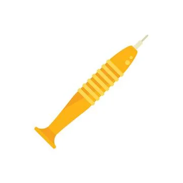 Mobile screwdriver icon flat vector. Service fix Stock Illustration