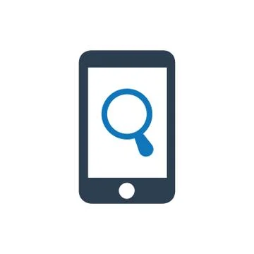 Mobile Search Icon Stock Illustration
