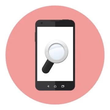 Mobile Search Stock Illustration