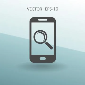 Mobile search. vector illustration Stock Illustration