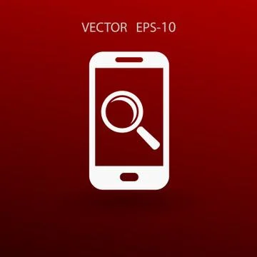 Mobile search. vector illustration Stock Illustration