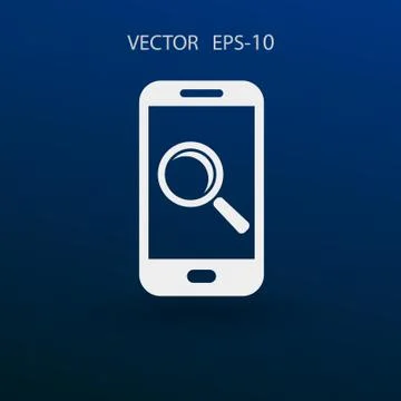Mobile search. vector illustration Stock Illustration
