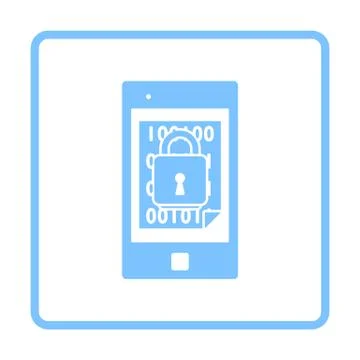 Mobile Security Icon Stock Illustration