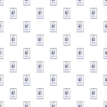 Mobile security password lock pattern seamless background Illustrazione stock