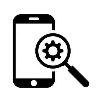 Mobile, seo, smartphone, performance icon. Illustrazione stock