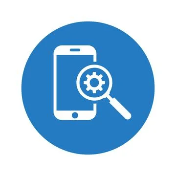 Mobile, seo, smartphone, performance icon. Stock Illustration