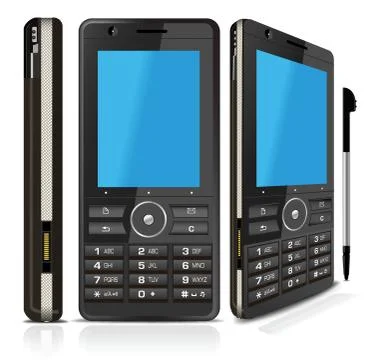 Mobile set Stock Illustration