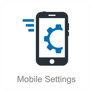 Mobile Settings Stock Illustration